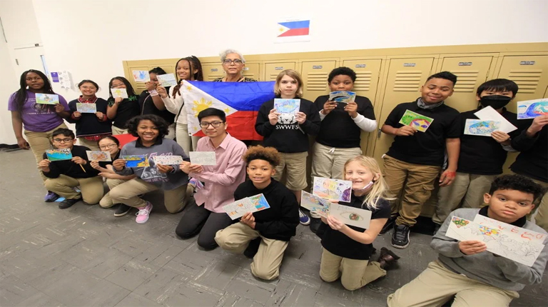 SENTRO RIZAL DC INTRODUCES PHILIPPINE ART AND LANGUAGE TO EMBASSY ADOPTION PROGRAM PARTNER