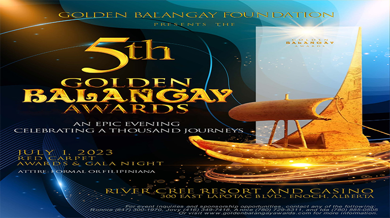 Golden Balangay Awards is Set to Sail for Edmonton City