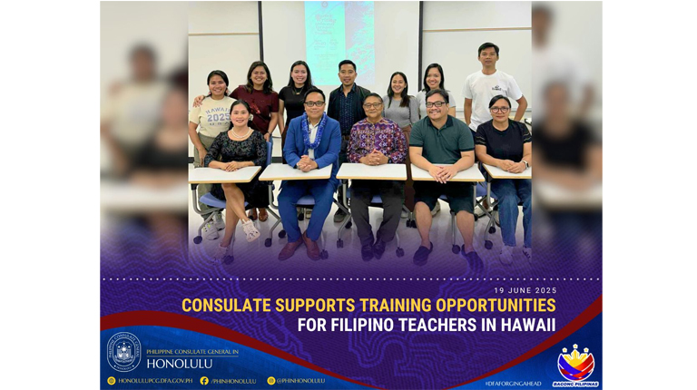 Consulate Supports Training Opportunities For Filipino Teachers In Hawaii