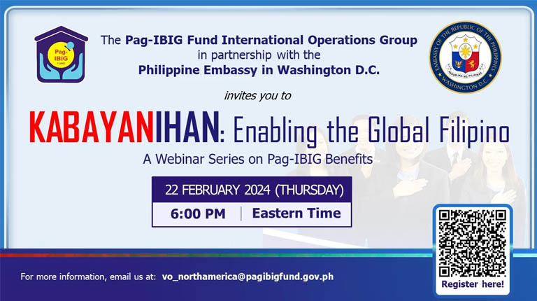 “KABAYANIHAN: ENABLING THE GLOBAL FILIPINO” – A WEBINAR SERIES ON PAG-IBIG FUND BENEFITS