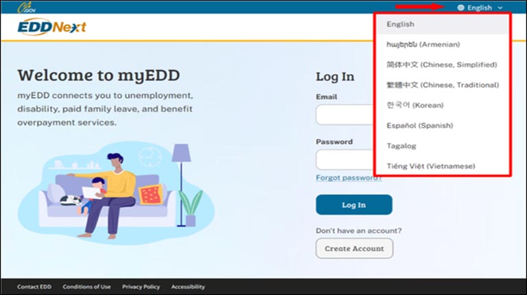 EDD Online Application Now Available in Top Eight Languages