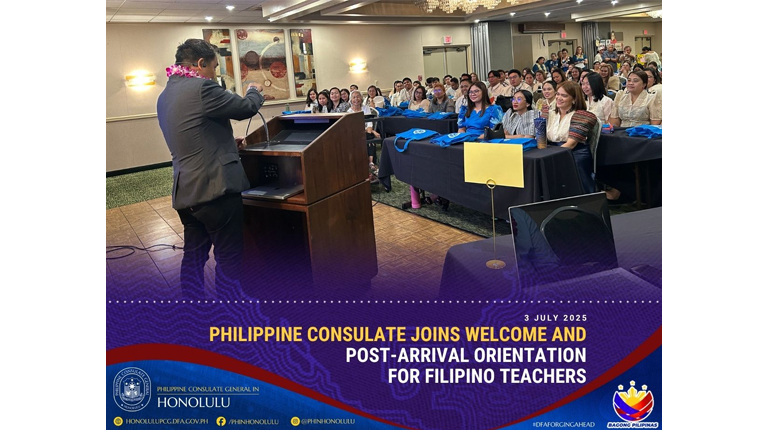 PHILIPPINE CONSULATE JOINS WELCOME AND POST-ARRIVAL ORIENTATION FOR FILIPINO TEACHERS
