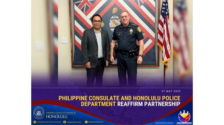 PHILIPPINE CONSULATE AND HONOLULU POLICE DEPARTMENT REAFFIRM PARTNERSHIP