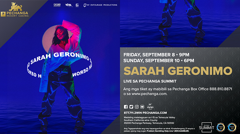 Sarah Geronimo to Perform 2 Shows at Pechanga Summit in September