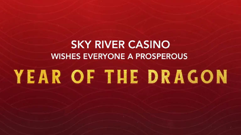 Sky River Casino Celebrates Lunar New Year   with $300,000 Year of Dragon Giveaway and Red Envelope Table Game Hot Seats  this February