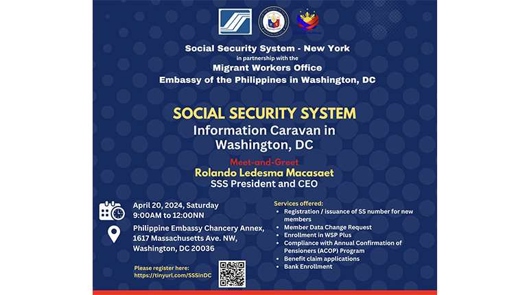 PH SOCIAL SECURITY SYSTEM (SSS) INFORMATION CARAVAN IN WASHINGTON D.C.