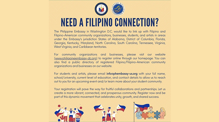 NEED A FILIPINO CONNECTION?