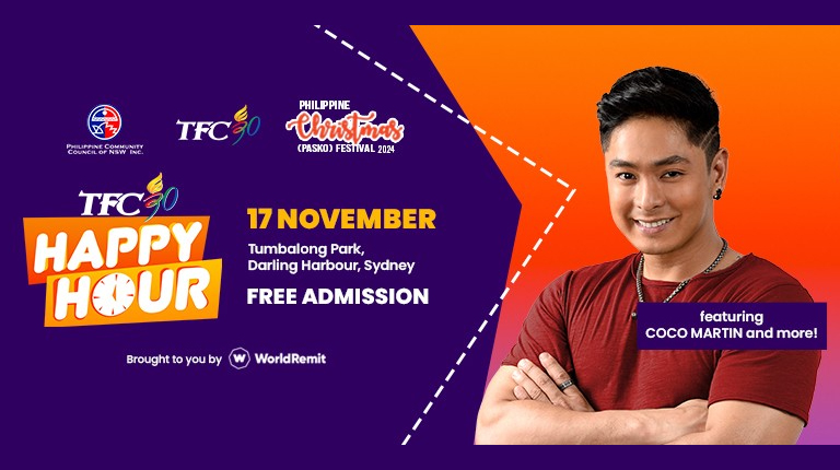 Superstar Coco Martin headlines TFC Happy Hour at the Philippine Christmas (PASKO) Festival 2024 on November 17