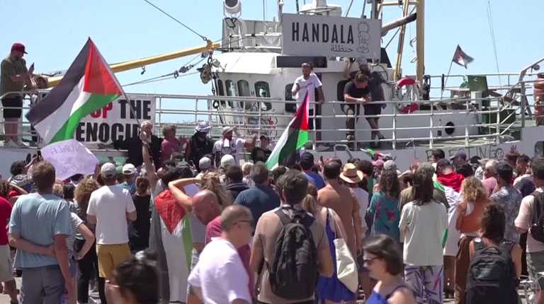 New Gaza-bound aid boat leaves Italy