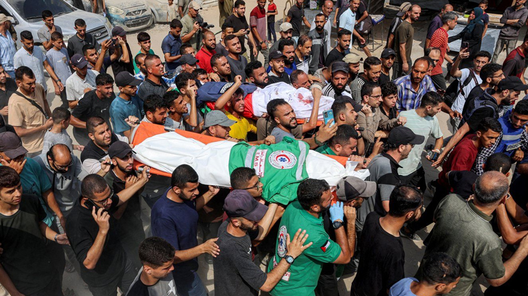 Gazans mourn Al Jazeera staff killed by Israel