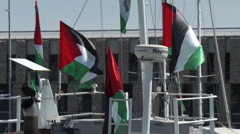 Fierce winds force Gaza aid flotilla back to Barcelona
