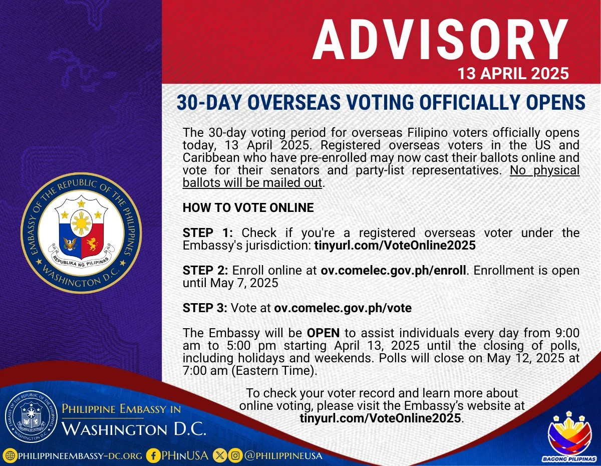 Online Overseas Filipino Voting