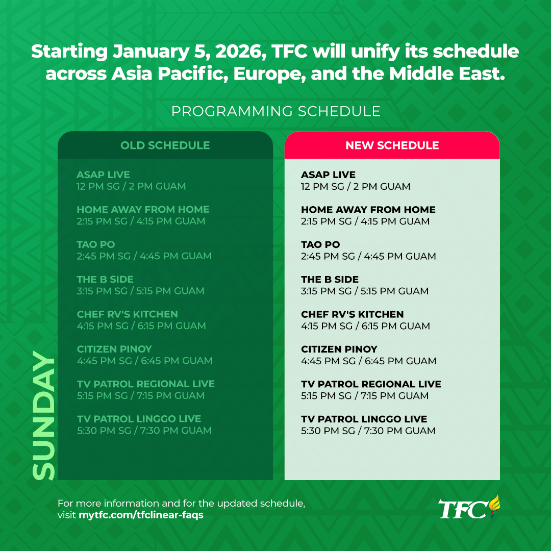 APAC Sunday Afternoon